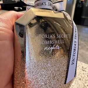 Victoria's Secret Gold Glitter Perfume Bottle
